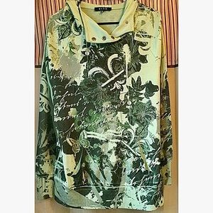 B.L.E.U. Green Hoodie Pullover XL